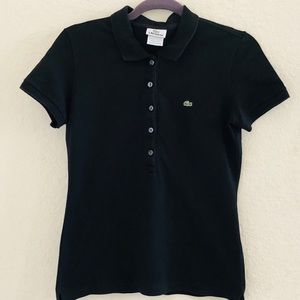 Women’s Lacoste Black Polo